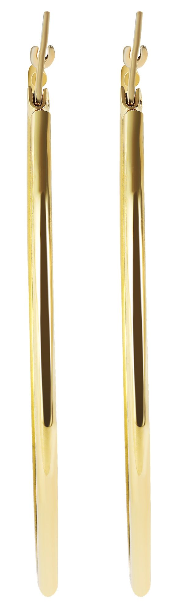 "Edina", Akzent Edelstahl Creolen Ø 50 mm, goldfarben