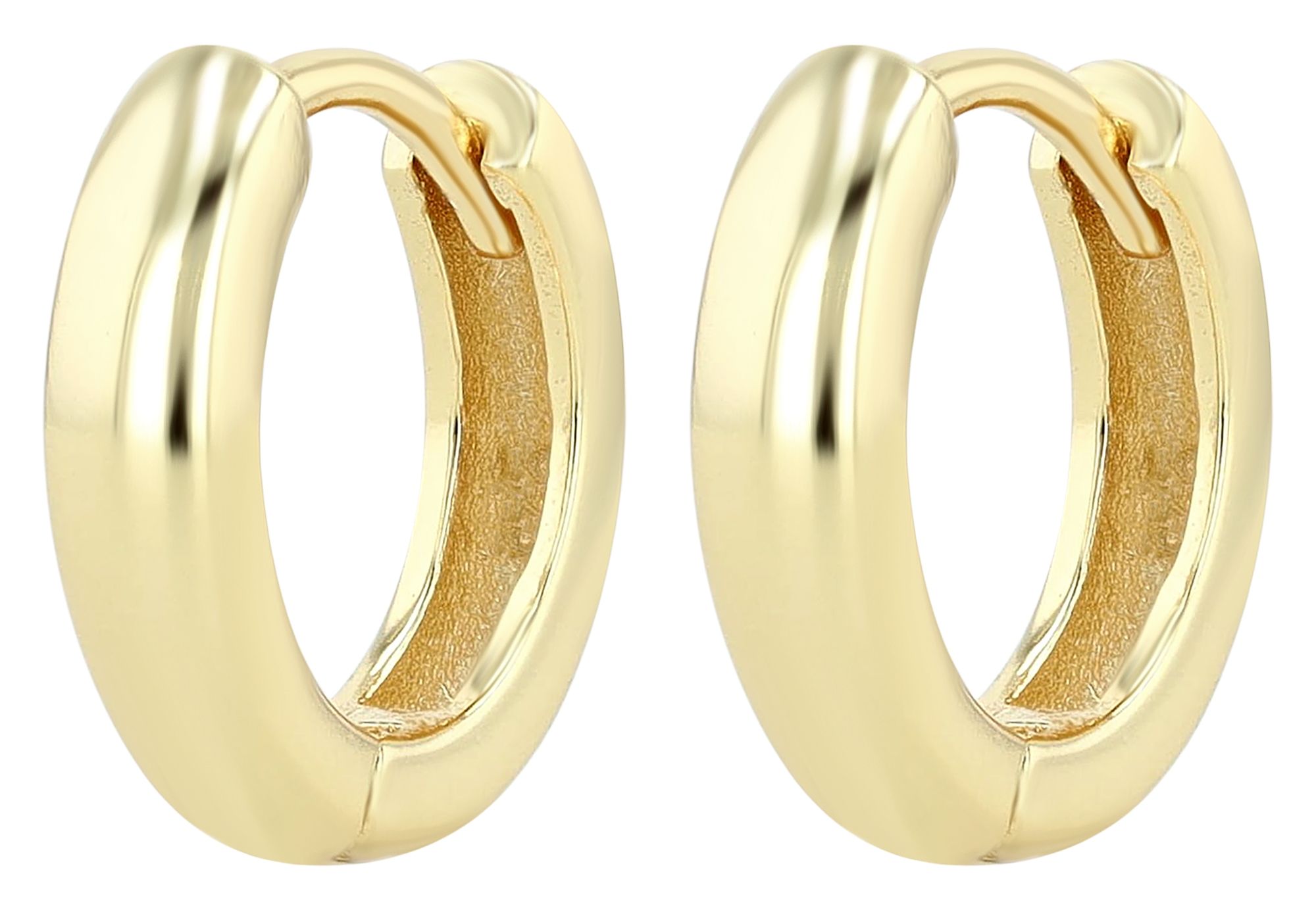 "Akilah" 925/- Echt Silber Basic Creole, vergoldet