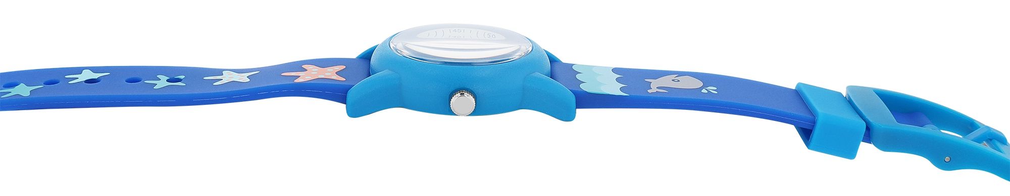 Q&Q Kinderuhr "Was/ Seestern", Band aus Resin, 10 ATM