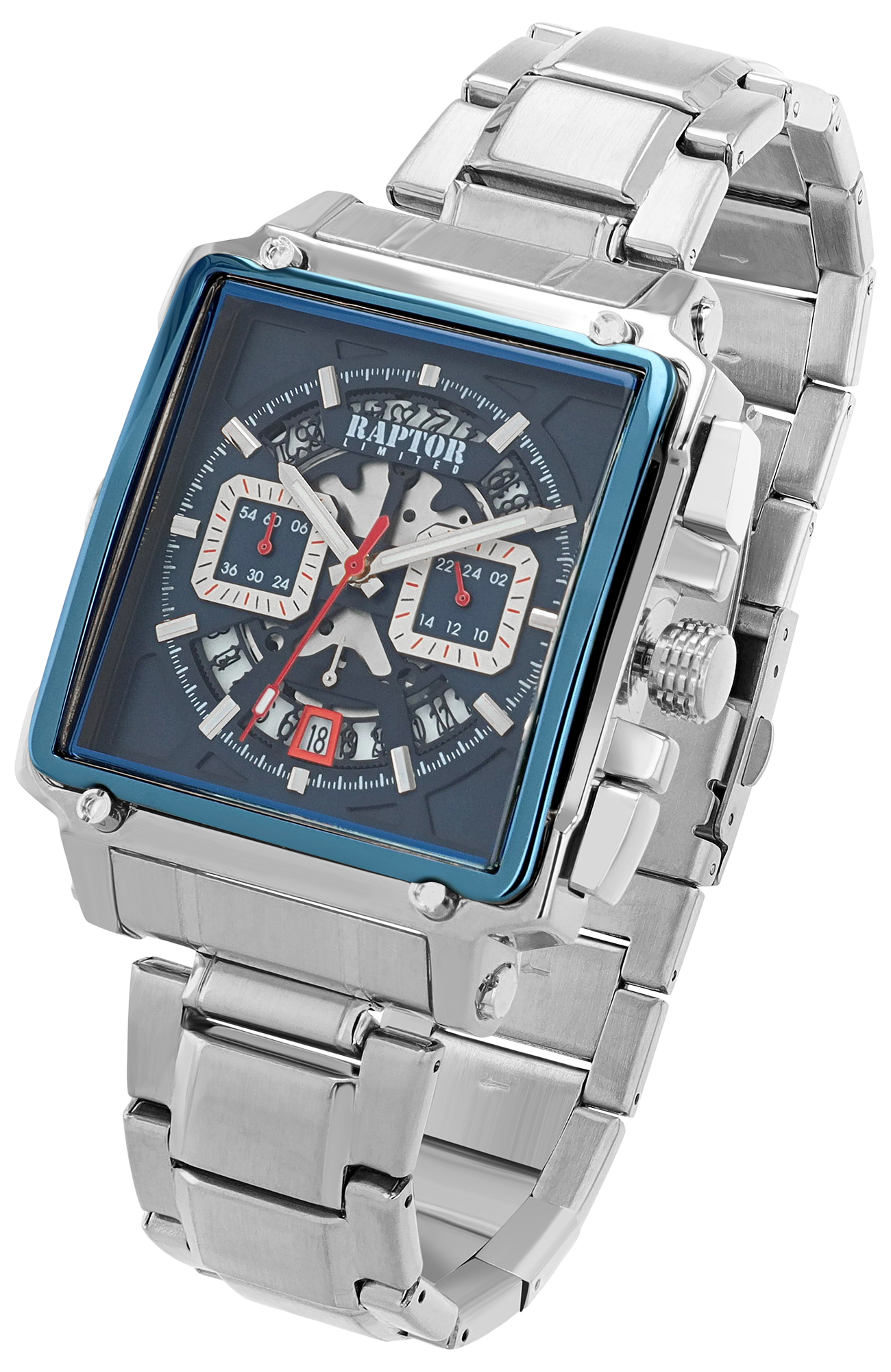 Raptor Limited Herrenuhr "Oscar" mit Edelstahlarmband