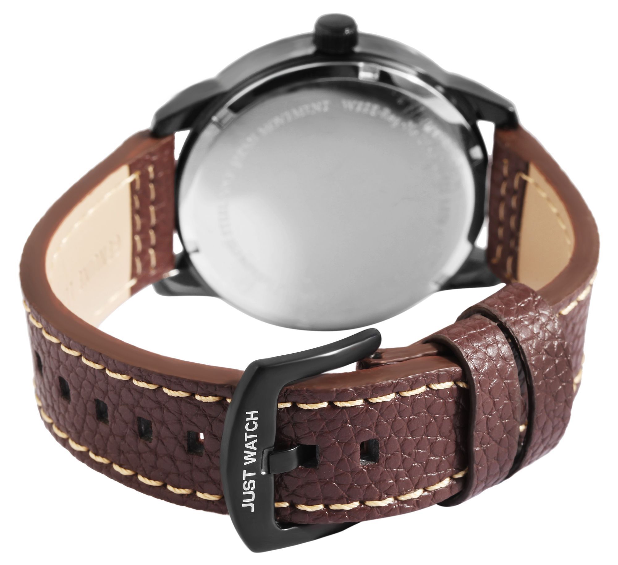 JUST WATCH "Benedict" Herrenuhr mit Echtlederband, Braun