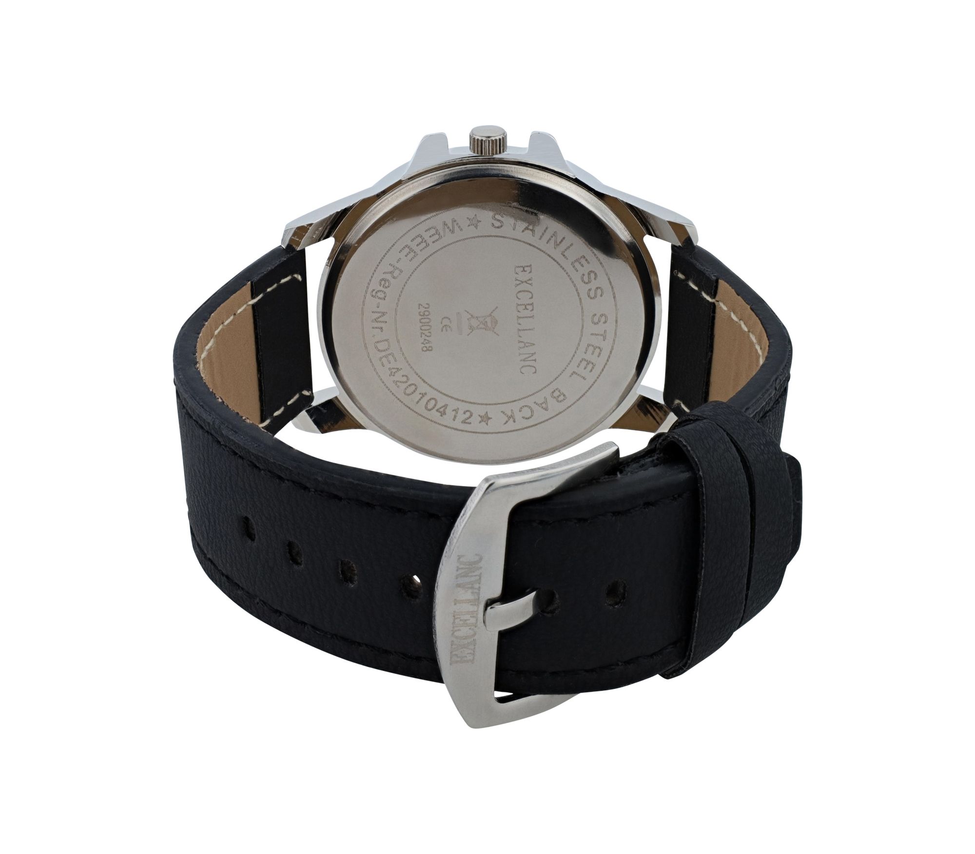Excellanc Herrenuhr mit Lederimitationsarmband, verschiedene Farben