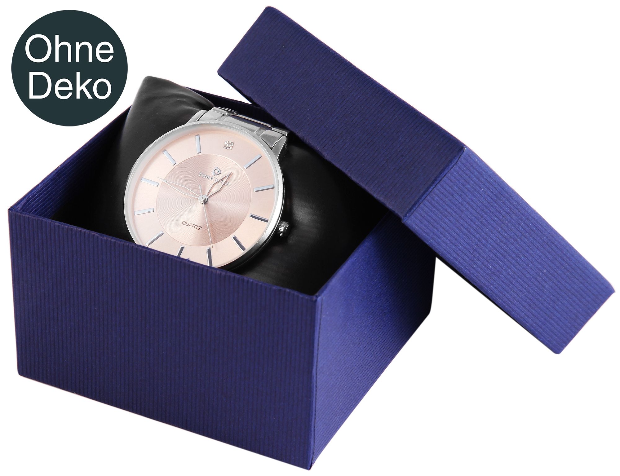 Uhrenbox, Pappe, blau, VE12 (8 cm x 8,5 cm x 5,5 cm)