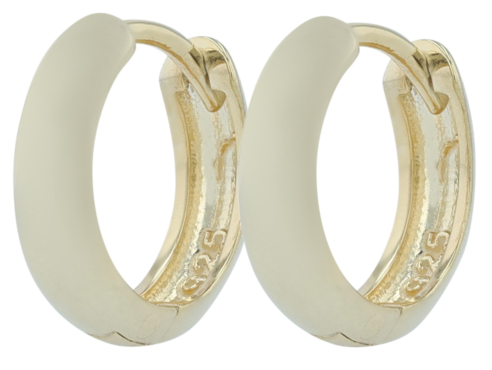 "Malu" 925/- Echt Silber Creole/ Huggie, vergoldet