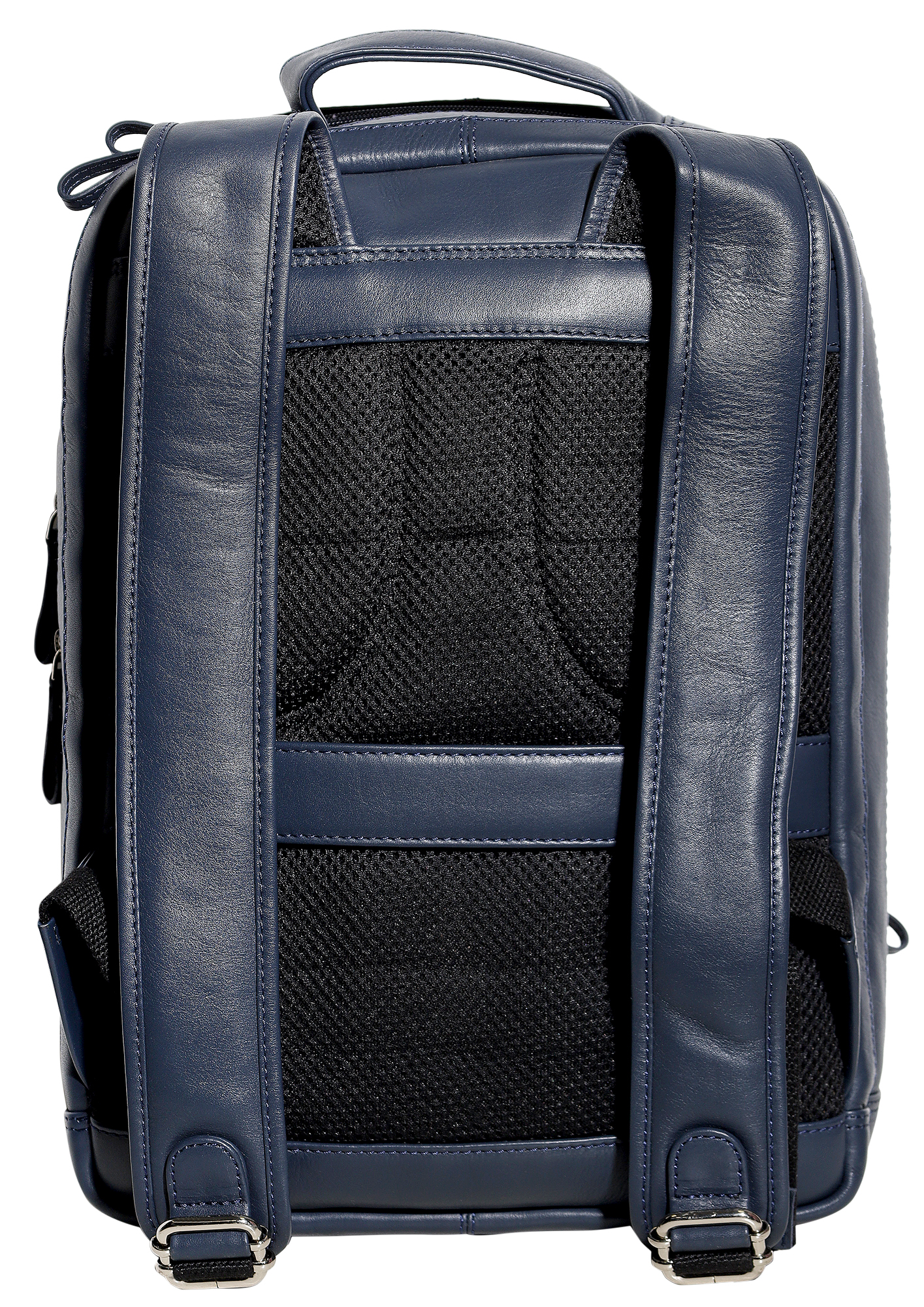 Leonardo Verrelli Echt Leder-Rucksack für Business, Alltag & Reisen, dunkelblau