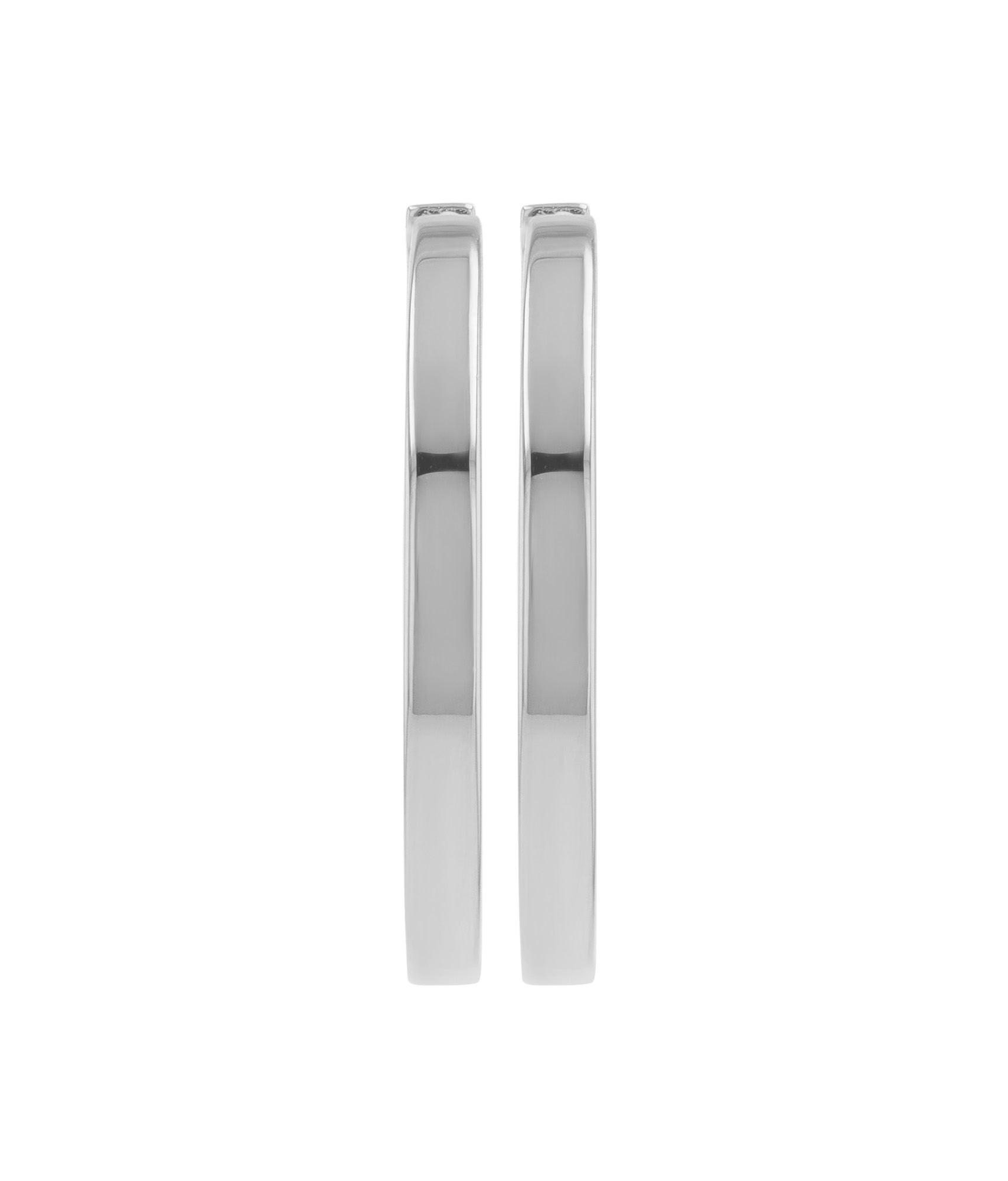 Sif Jakobs Jewellery 925/- Echt Silber Creolen "Ellera Pianura X-Grande" Ø 20 mm, rhodiniert