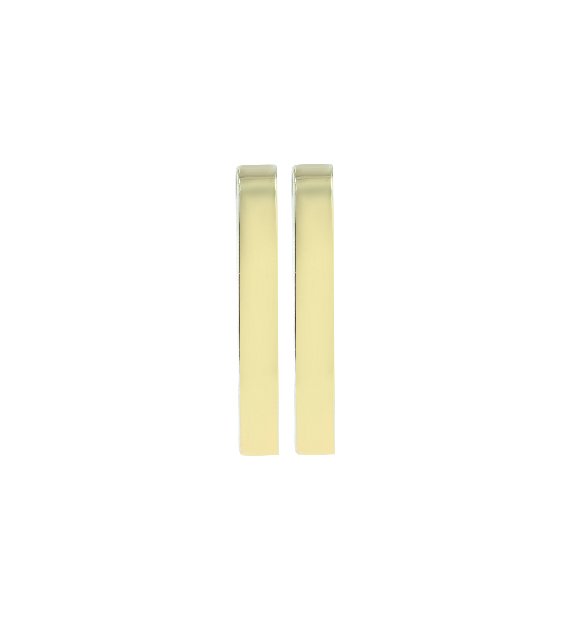 333/- Gold eckige Creolen "Ganna" 13,5 x 13 mm, 8 Karat, Gelbgold