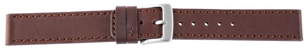 Echtleder-Uhrenarmband, braun, 18 mm