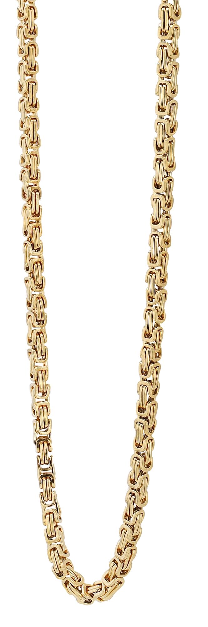 "Evadne" Königskette Edelstahl, goldfarben, 60 cm/ 4 mm