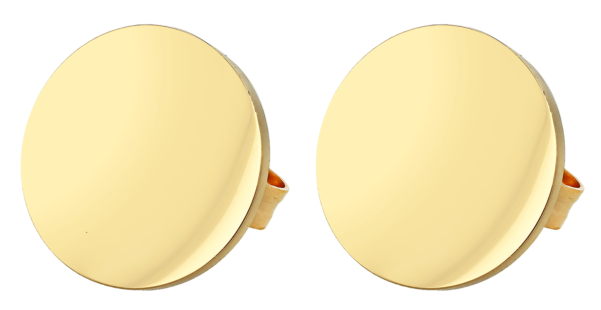 "Matilde" Schmuckset - Duo Kette 45 cm/ Ohrstecker, Edelstahl, goldfarben