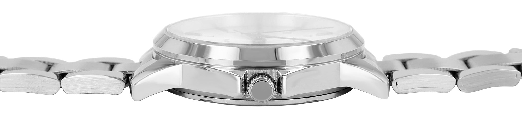 JUST Damenuhr "Amely" mit Edelstahlarmband, Ø 34 mm, 10ATM, silberfarben