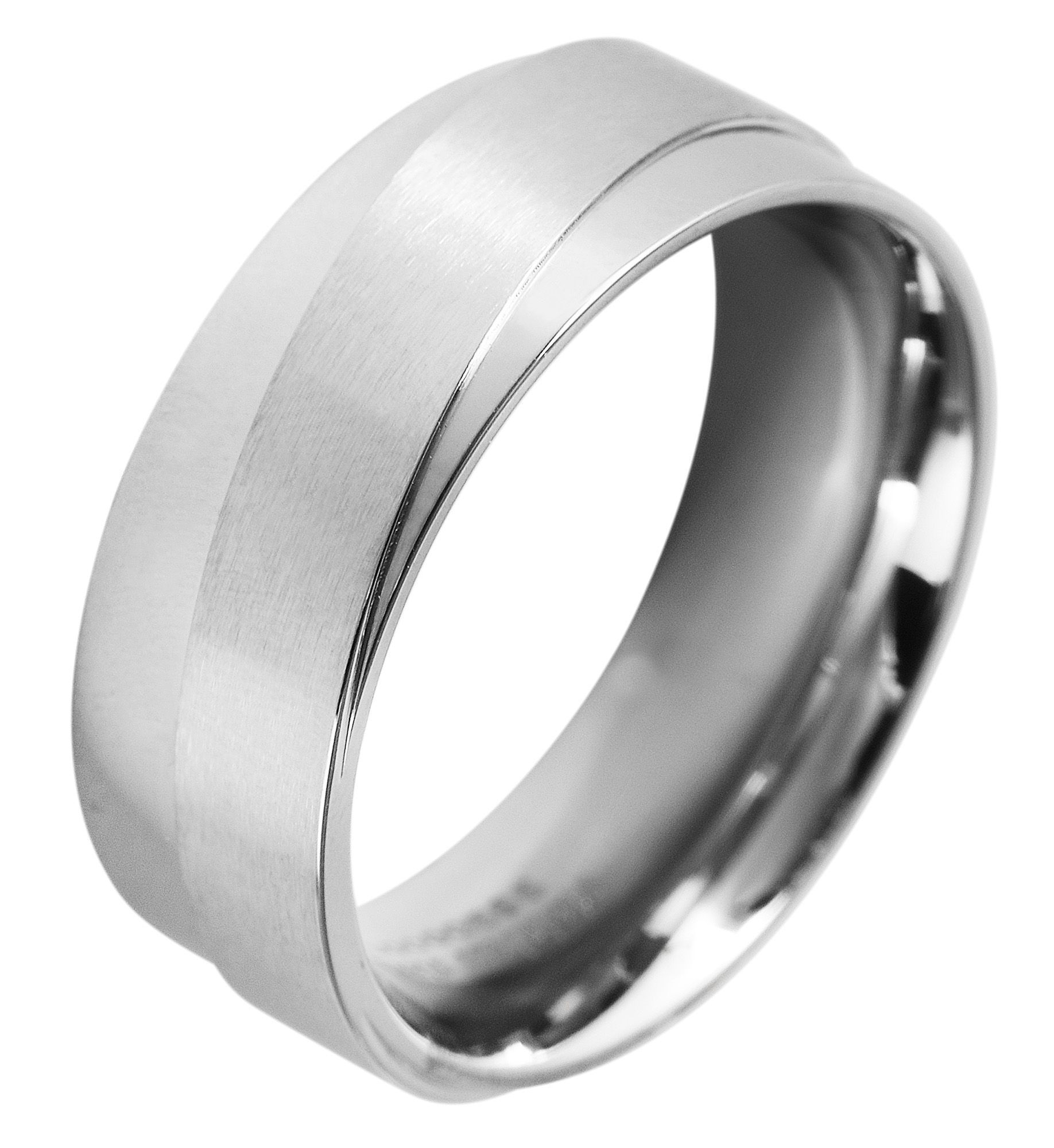 "Fantastic Feeling" Herren-Partnerring, Akzent, Edelstahl, silberfarben, Gr 56