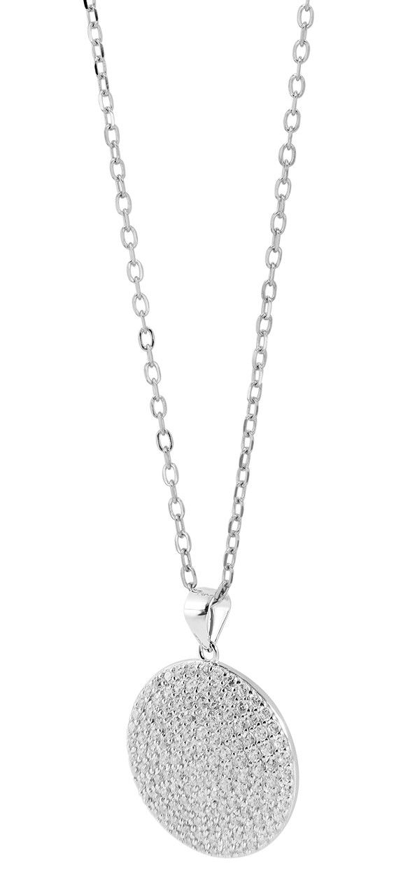 "Elea" Kette mit Anhänger aus 925 Echt Silber Zirkoniabesatz