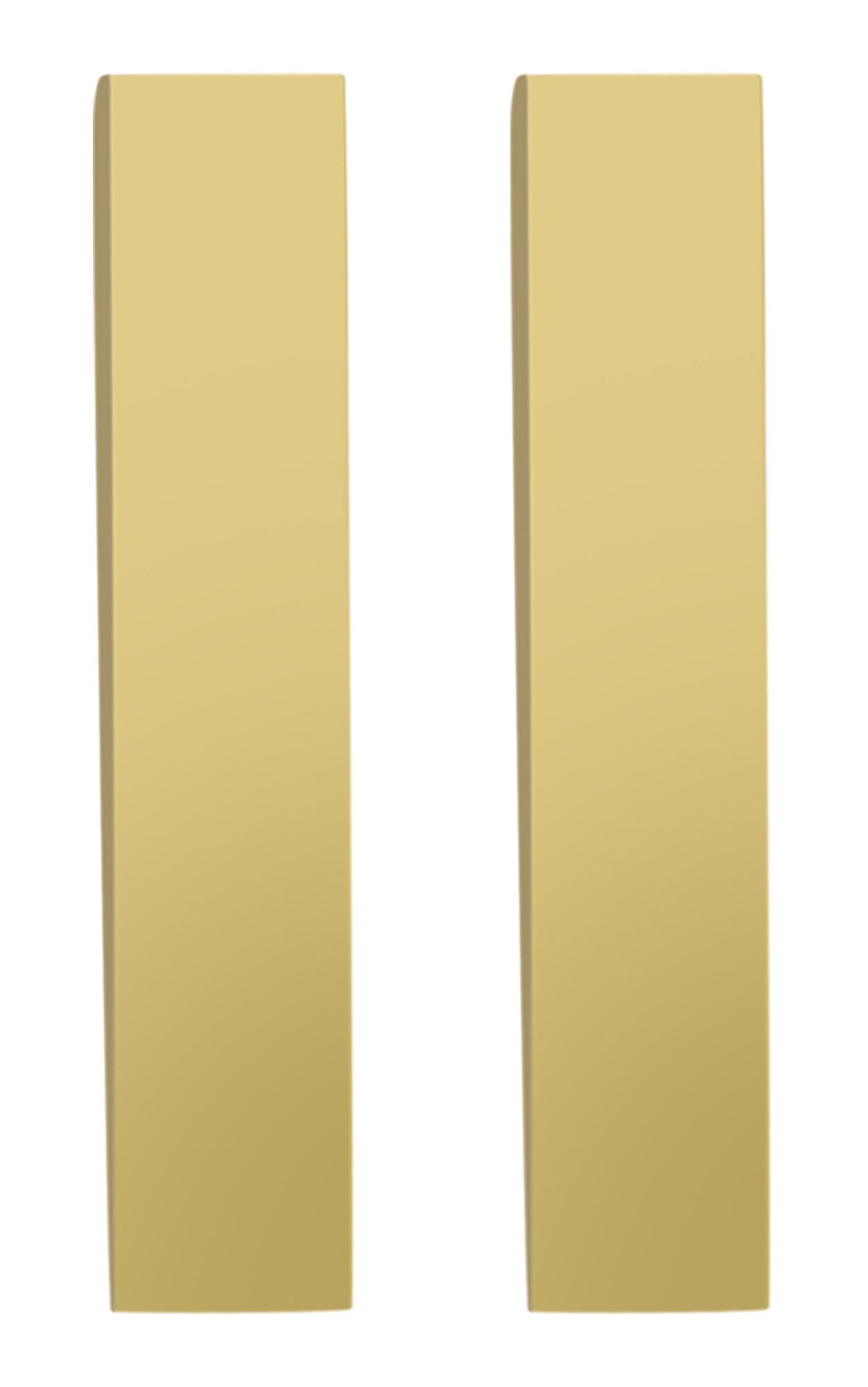 Akzent Klapp-Creolen "Tallia", Edelstahl, dreieckig, goldfarben