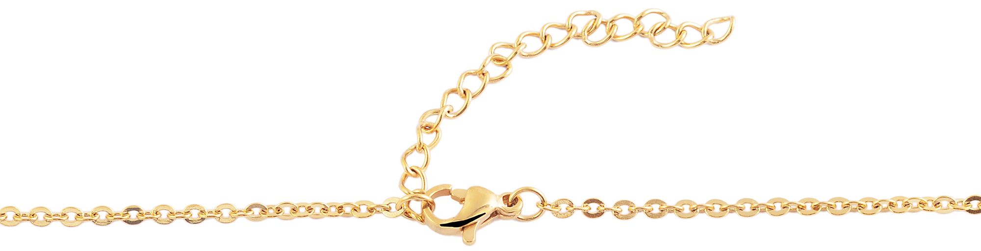 "Tiessa" Akzent Edelstahl Ankerkette Gr 42 cm/ 2 mm, goldfarben
