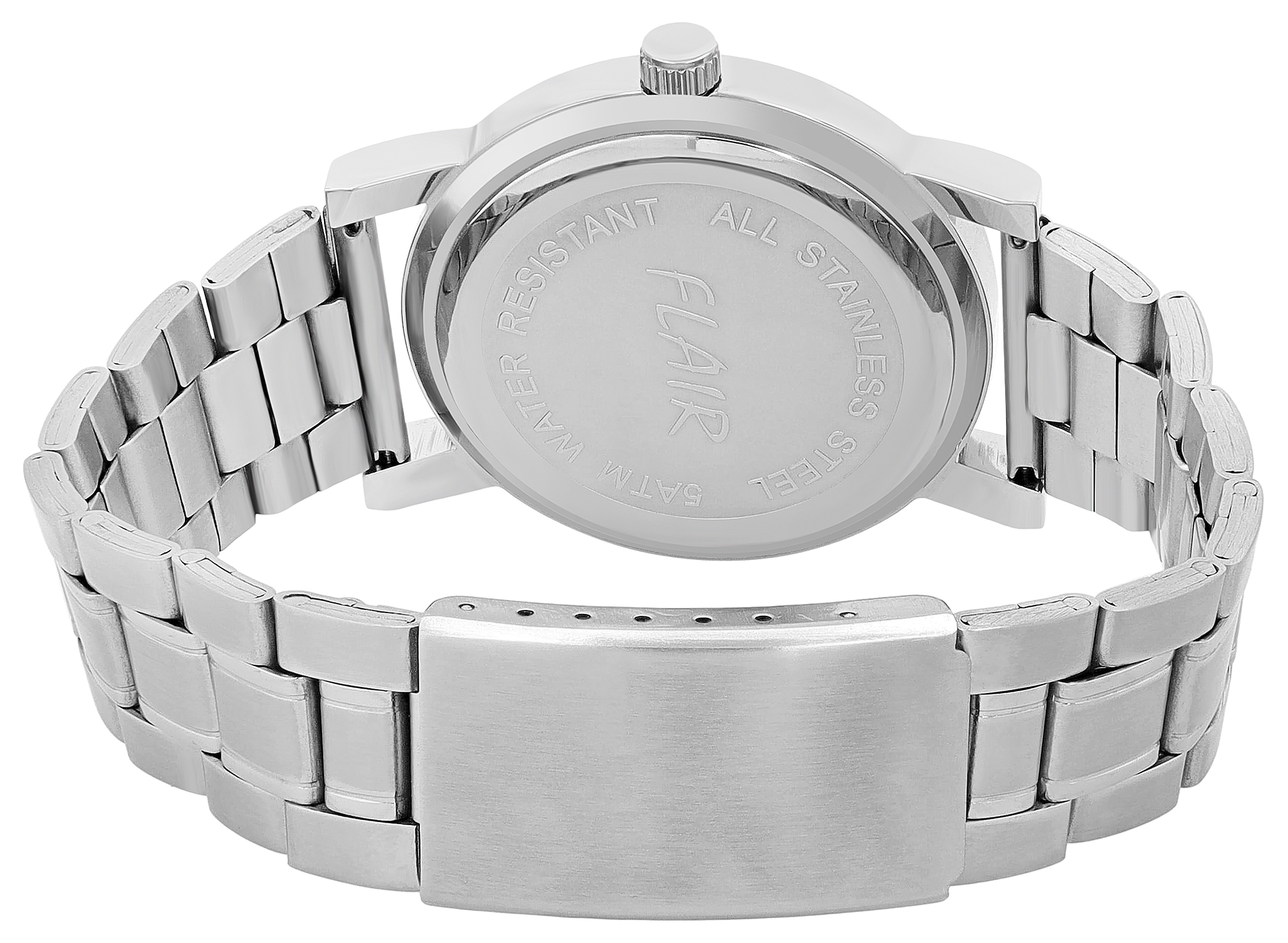 Flair Herrenuhr mit Edelstahlarmband, Ø 42 mm