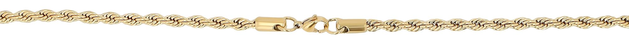 "Bennet", Edelstahl Kette mit Anhänger - Kreuz, goldfarbig