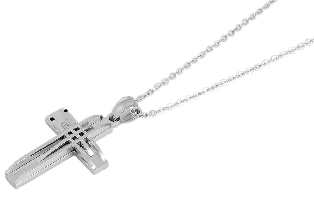 Akzent Edelstahl Damen Ankerkette, Länge: 45 cm / Stärke: 1 mm