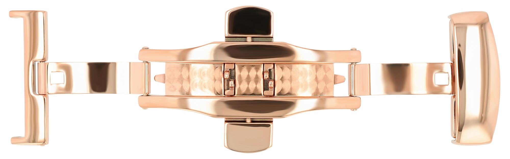 Butterflyschließe, Edelstahl, Schließenanstoß: 22 mm, roségoldfarben