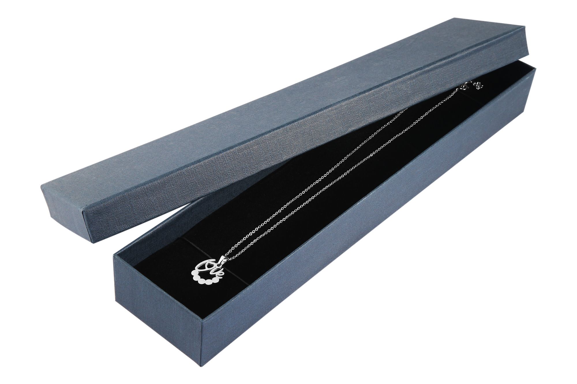 Uhrenbox, Pappe, blau, VE 6, 30 cm x 6,5 cm x 3,5 cm