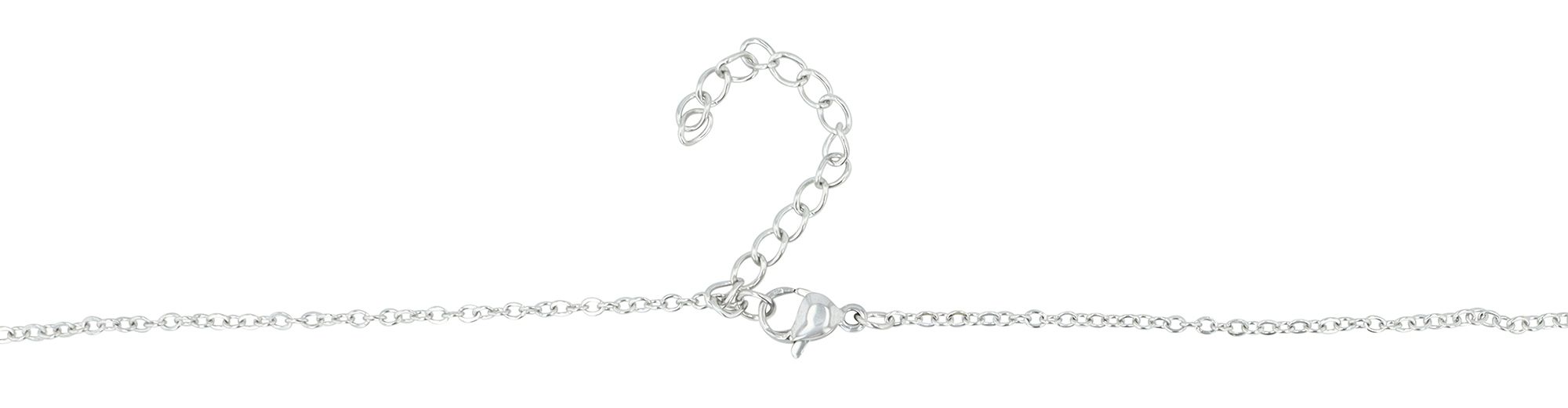 "Liv" - Herzschlag mit Herz, Edelstahlkette 42 + 5 cm mit Anhänger