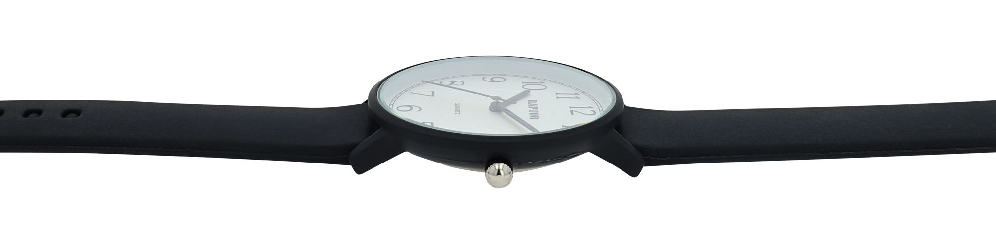 Raptor Damenuhr "Flavia" mit Silikonband, Ø 34 mm, schwarz