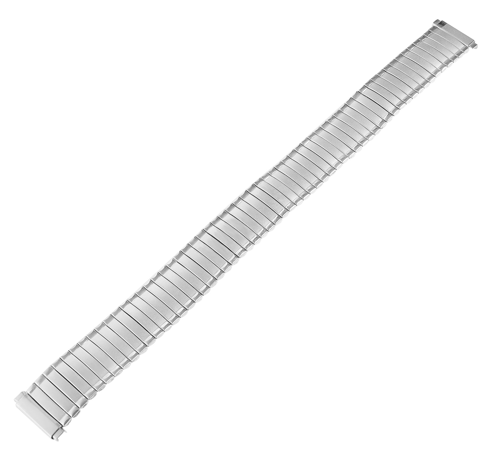Zugarmband, Edelstahl, silberfarben, mattiert/poliert, flexibler Anstoß: 12 mm