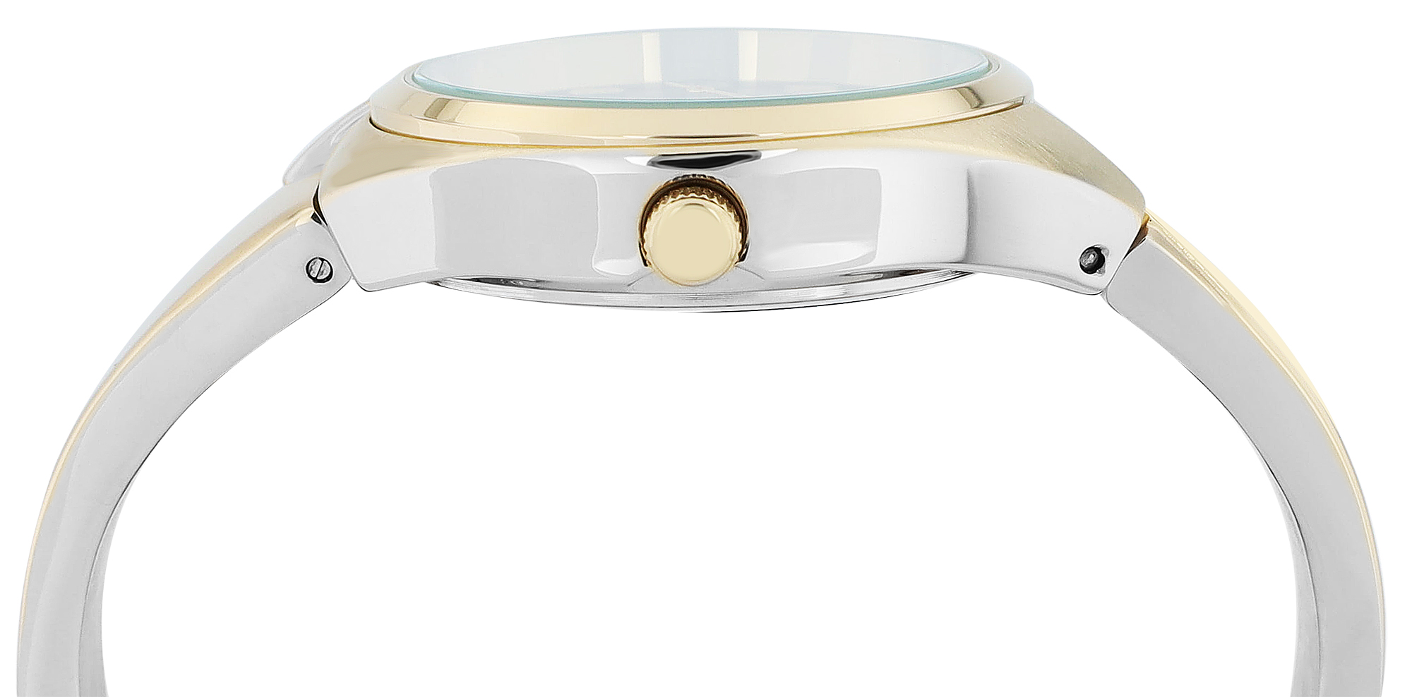 Just Watch Damenuhr "Maja" mit Edelstahlband, Gliederarmband mit Halbspange, Bicolor (silberfarben/ goldfarben), silberfarben