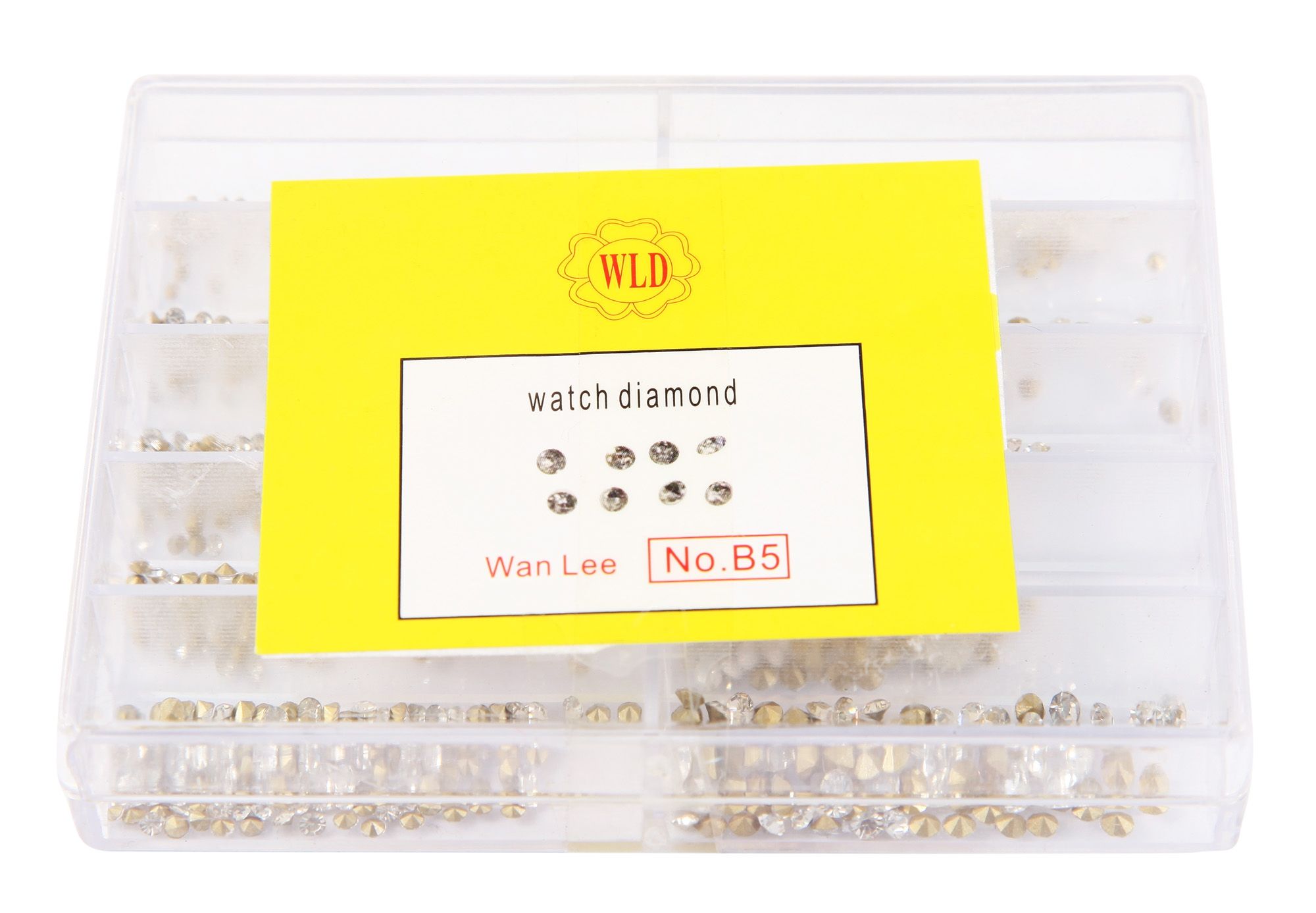 Ersatzsteine/ Similisteine weiß (verschiedene Größen), 500 Stk/Box