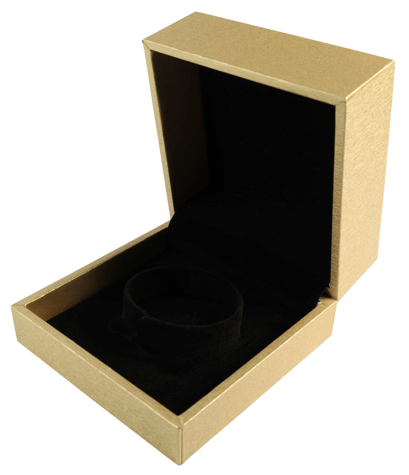 Schmuckboxen in Holzoptik, goldfarben, VE12, 10 x 10 cm