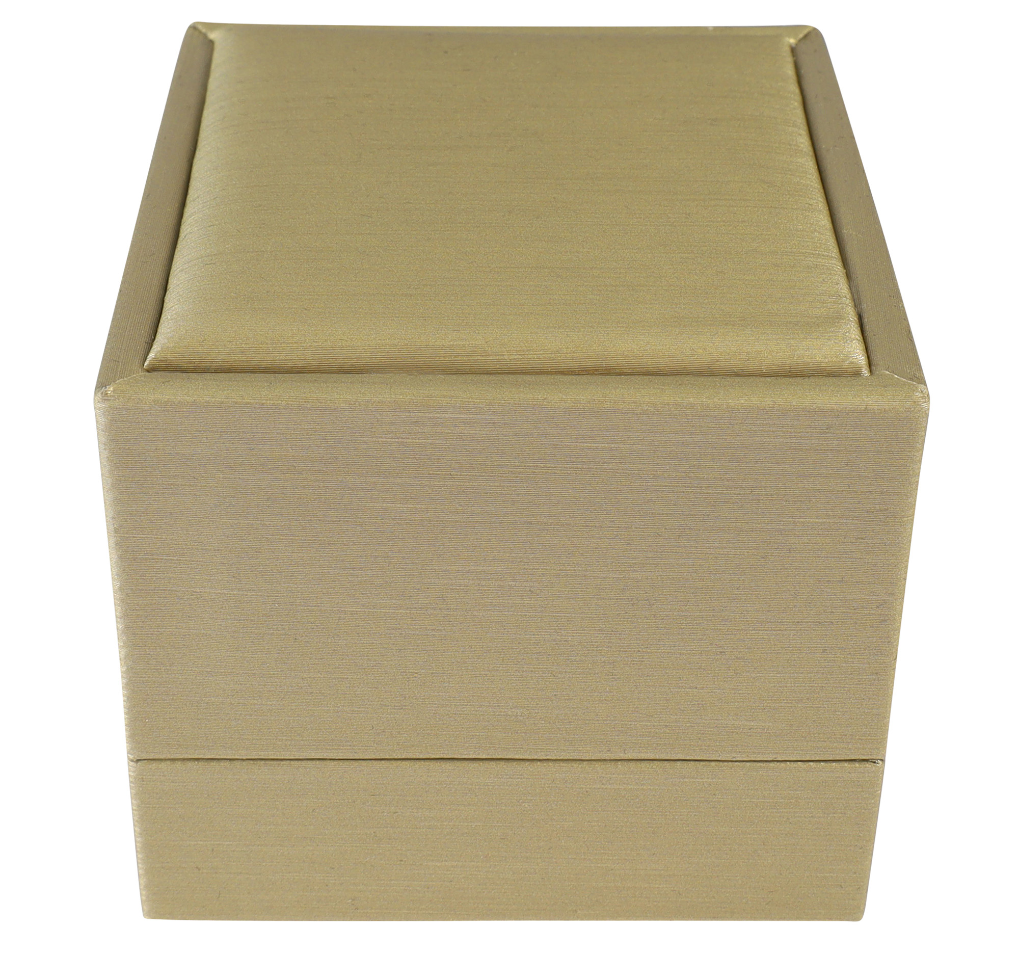 Schmuckbox (Ring) 6 x 6,5 cm, Kunststoff, champagnerfarben, VE10