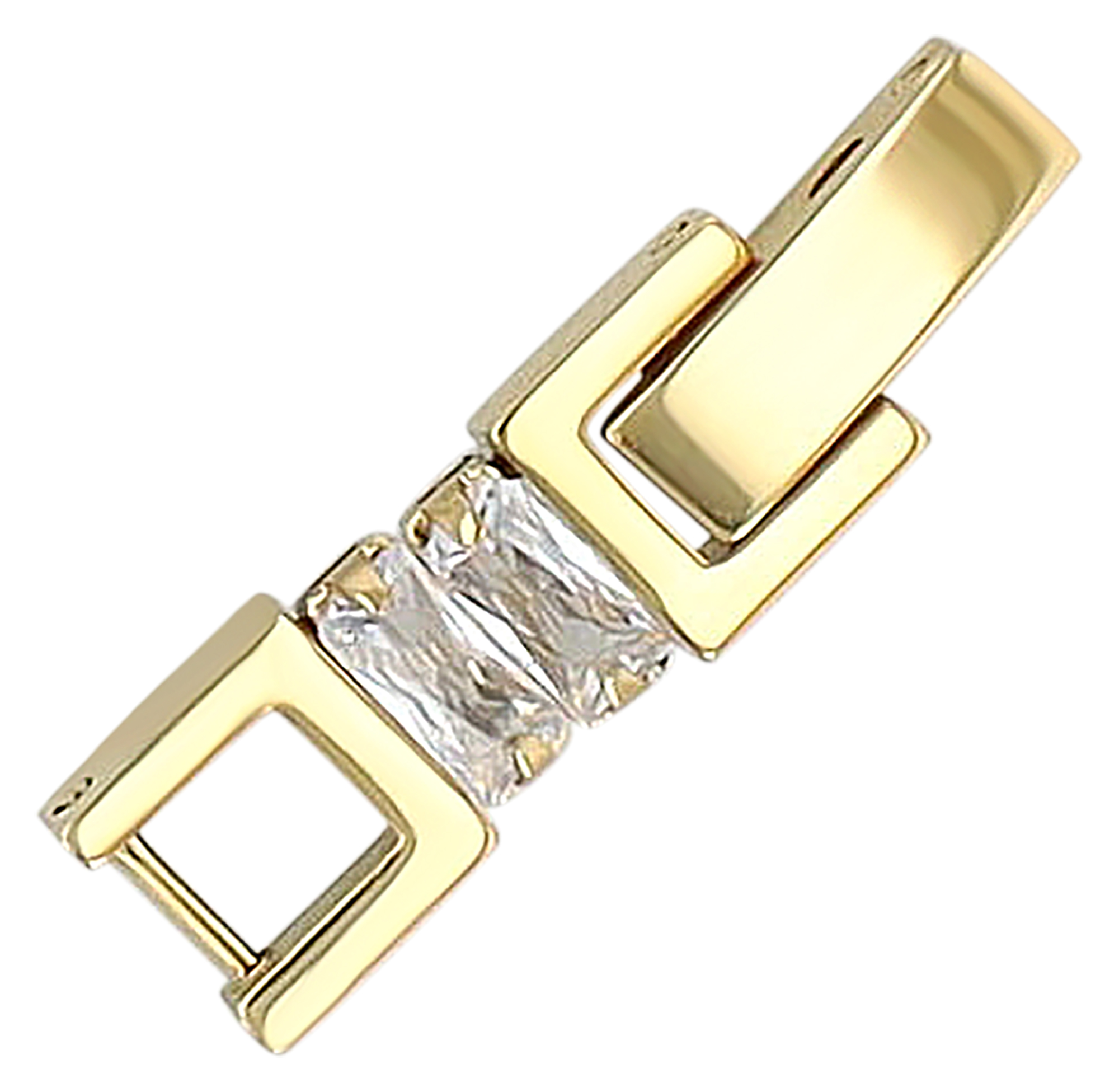 "Benedetta " Tennis-Armband, Zirkonia, 16,5 + 2,5 cm, goldfarben
