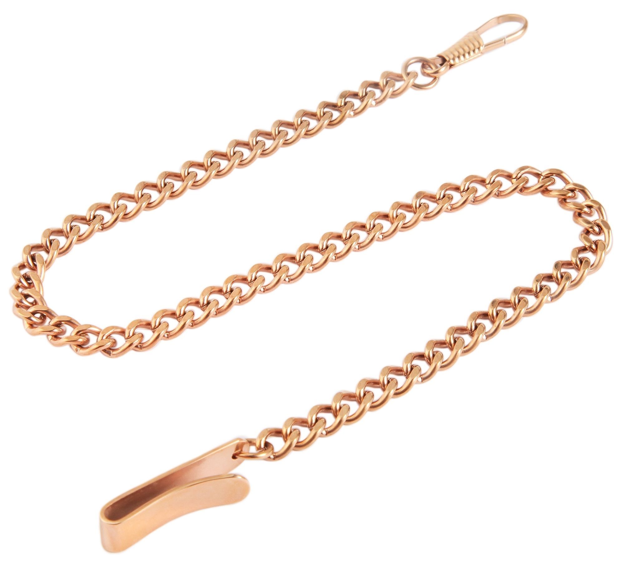 Carucci Kette für Taschenuhr, rosegoldfarben