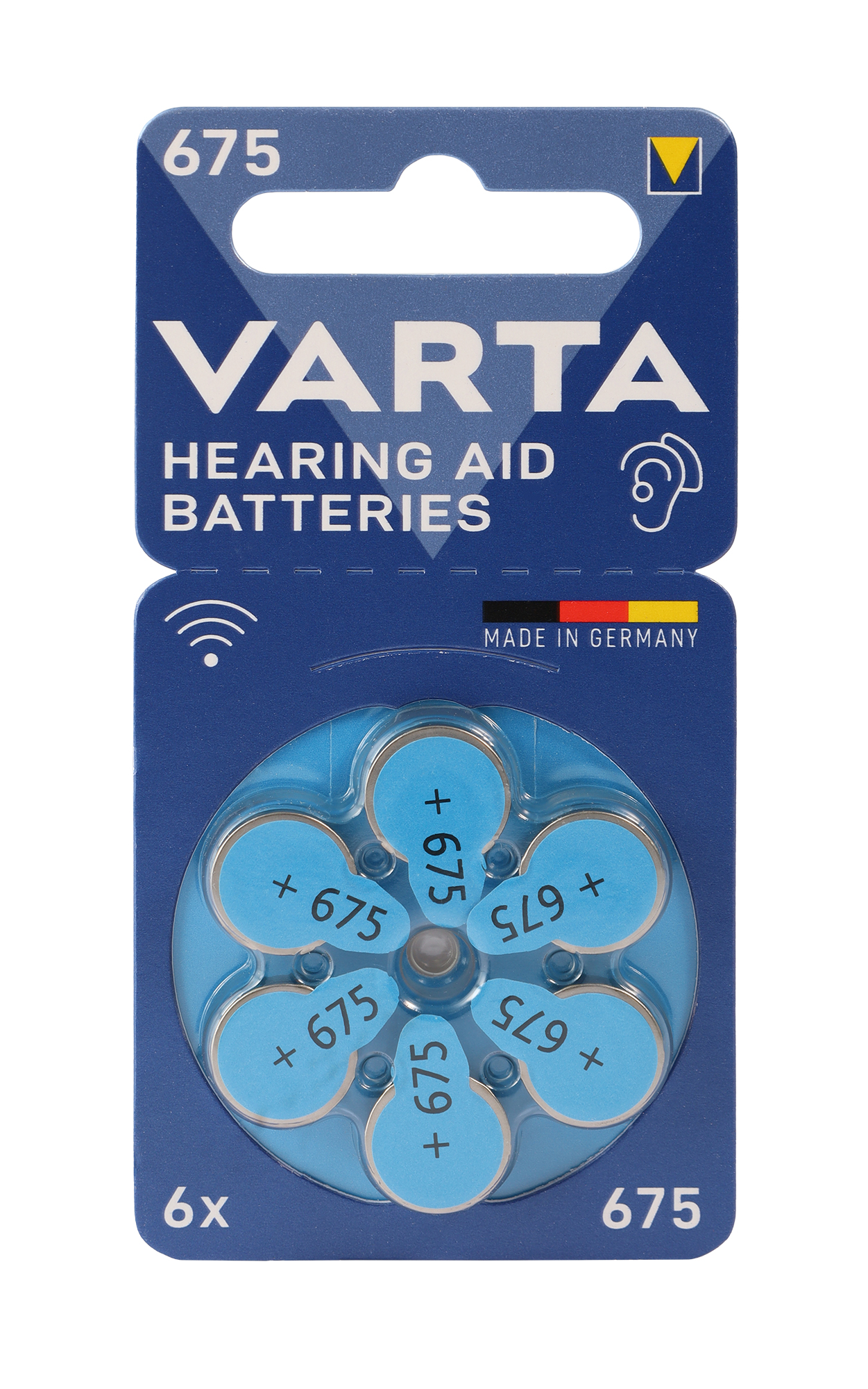 Varta Hörgeräte Batterien H675,6 stück im Blister