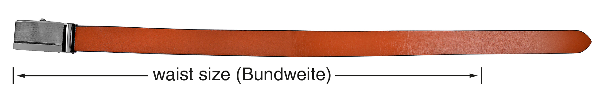 Leonardo Verrelli Echtleder Automatik-Gürtel, max. 100 cm/ 35 mm, braun (tan) - kürzbar