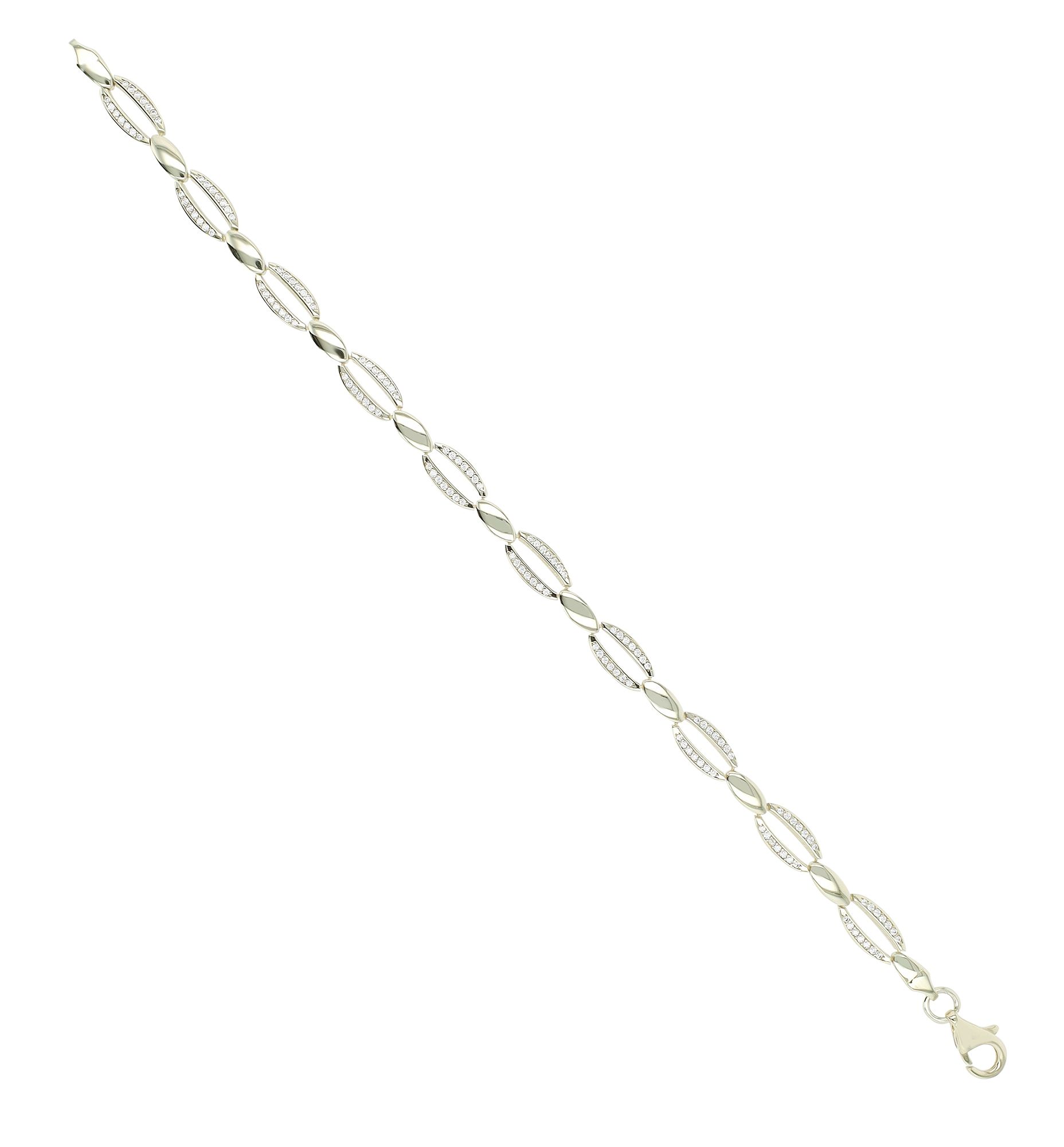 333/- Gold "Matti" Armband mit Zirkonia, 8 Karat, Gelbgold
