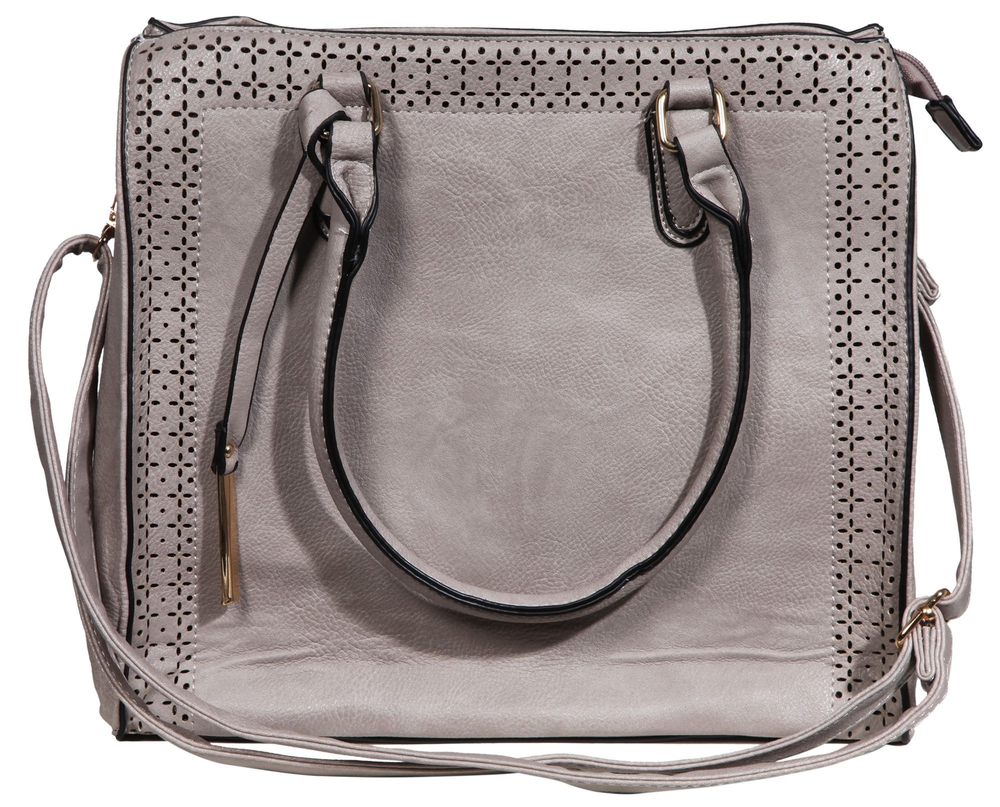 Damen Handtasche aus Lederimitat, Maße: 34x30x12cm
