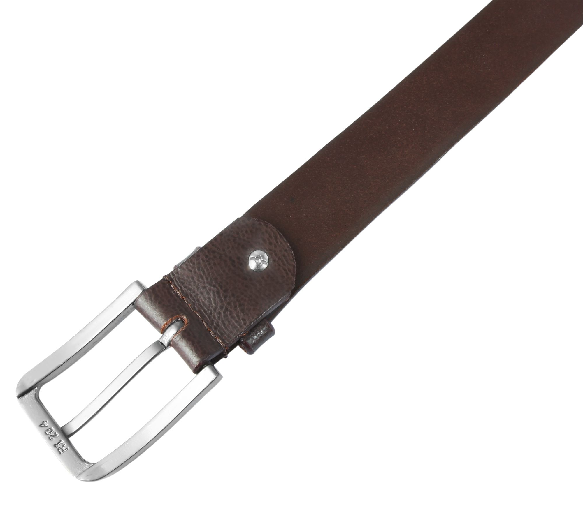 Leonardo Verrelli Echtleder Gürtel, kürzbar, braun, 100 cm