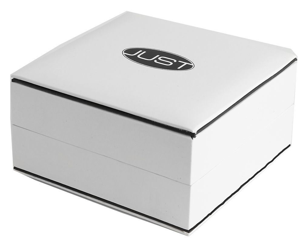 Just Schmuckverpackung Ohrringe, Maße: 9 x 6 x 4 cm, schwarz/ weiß