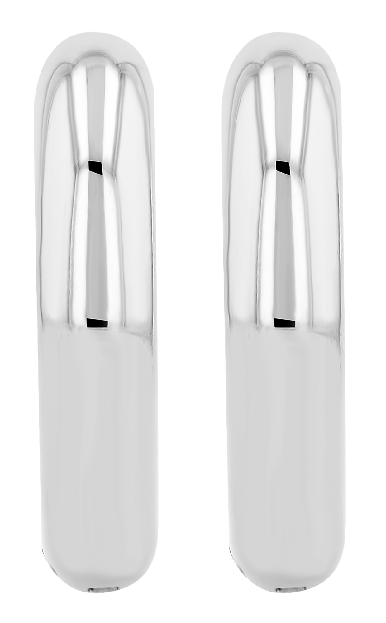 "Vaclava" Edelstahl Creolen , Ø 13 mm/ 4mm, silberfarben