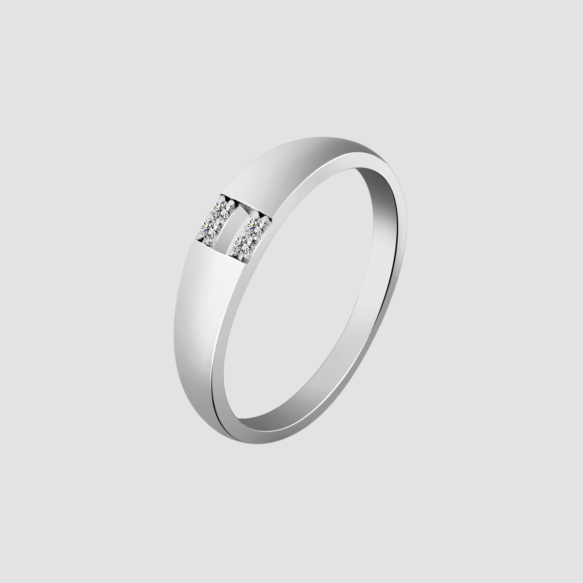 925/- Echt Silber Ring "Jorunn" mit Zirkoniabesatz, 925/rhodiniert, Gr. 48