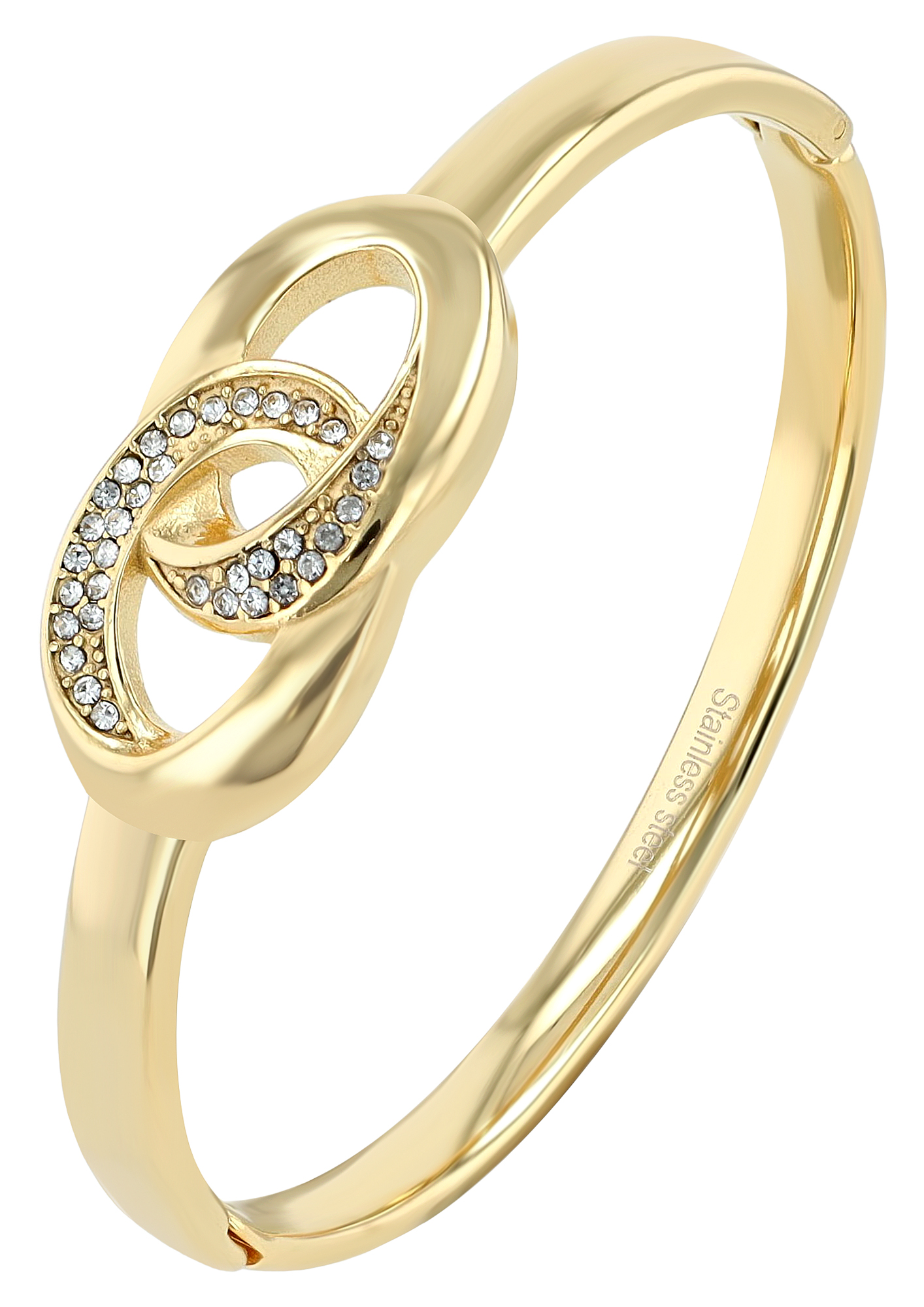 "Cindy" Edelstahl Spangenarmband/ Armreif, goldfarben