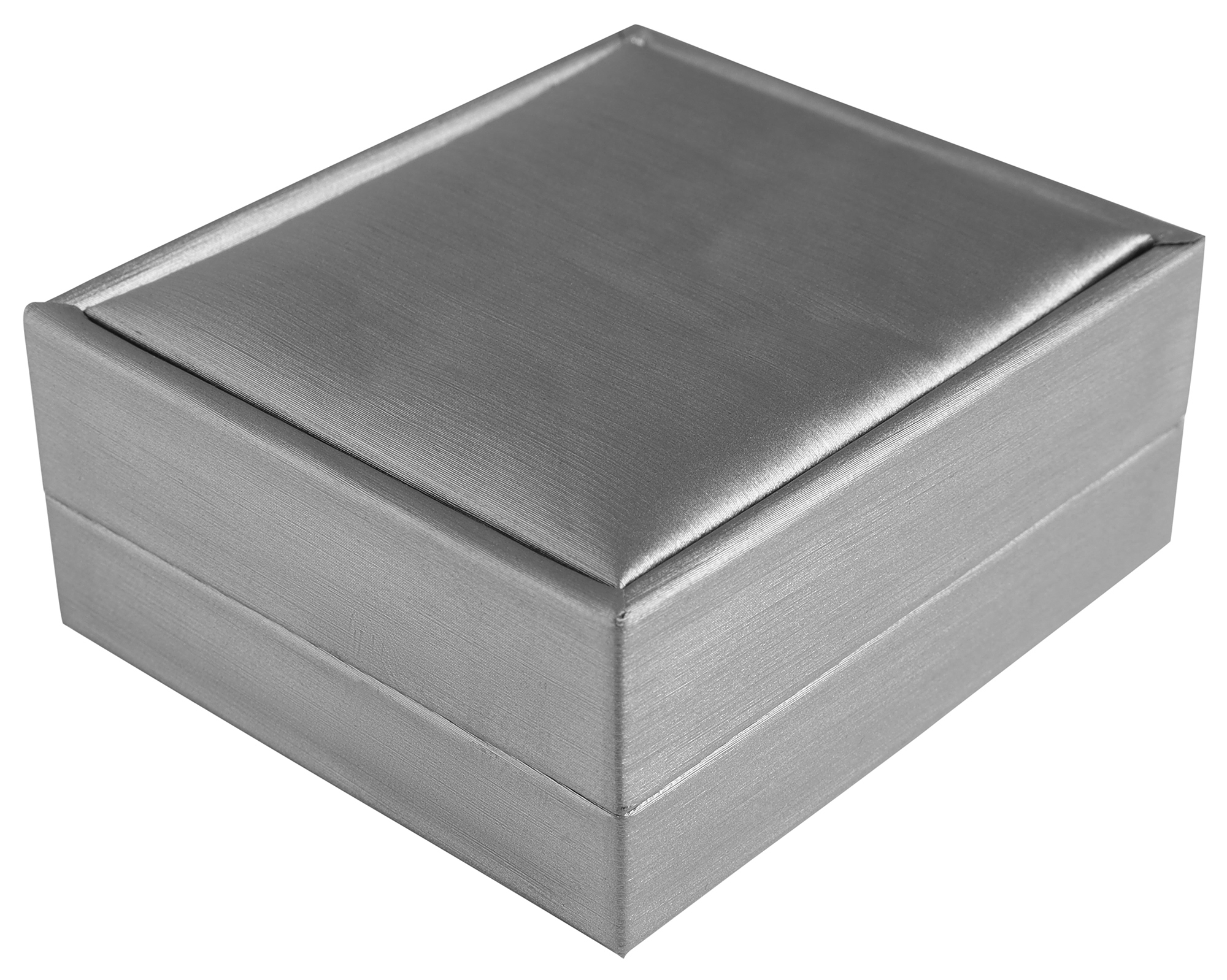 Schmuckbox (Kette) 7,4 x 8,4 cm, Kunststoff, grau, VE10