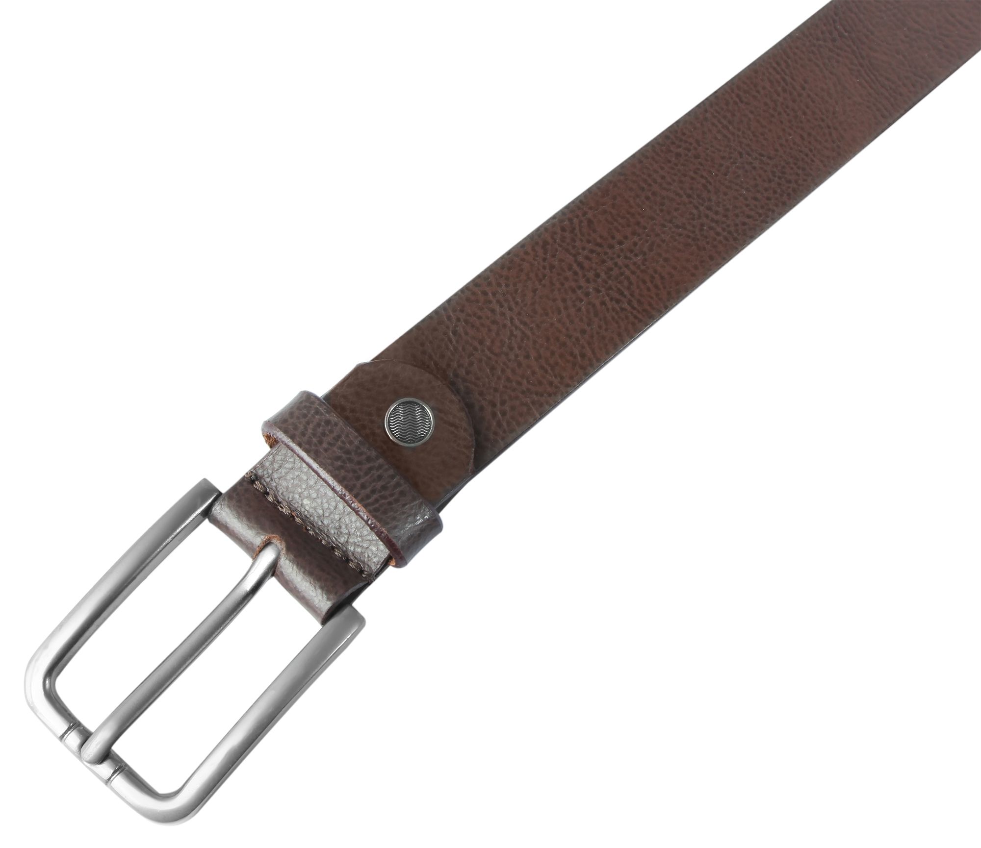Leonardo Verrelli Echtleder Gürtel, kürzbar, braun, 100 cm
