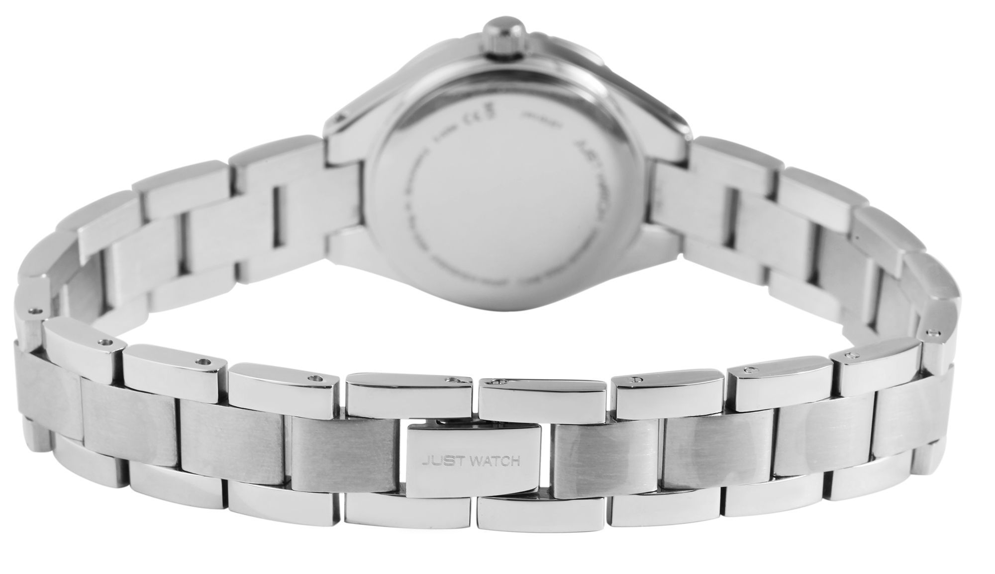 Just Watch Damenuhr mit Edelstahlarmband, silberfarben/anthrazit