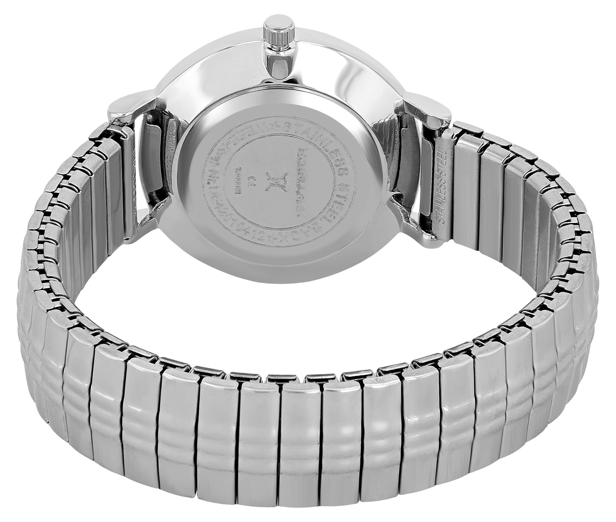 Excellanc Damenuhr mit Edelstahl-Zugarmband, Ø 32 mm, silberfarben