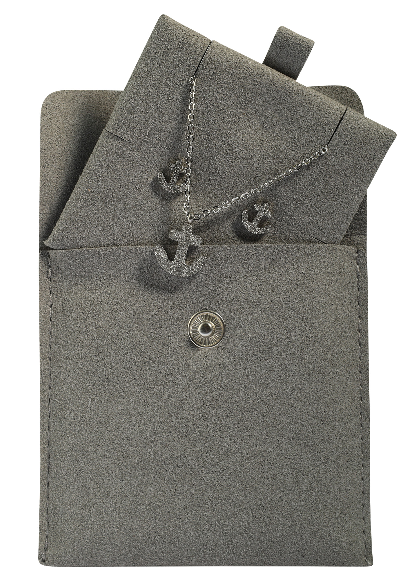 Schmucktäschchen für Schmucksets, VE10, Kunstleder, versch. Farben
