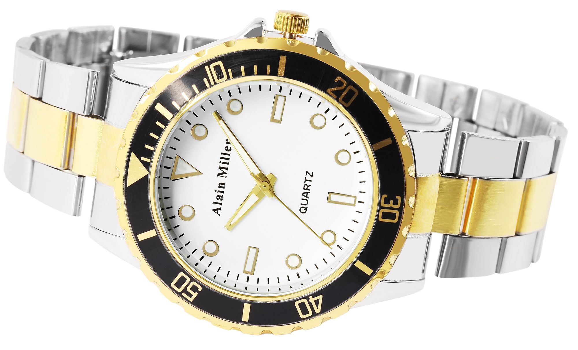 Alain Miller Herrenuhr mit Edelstahlarmband