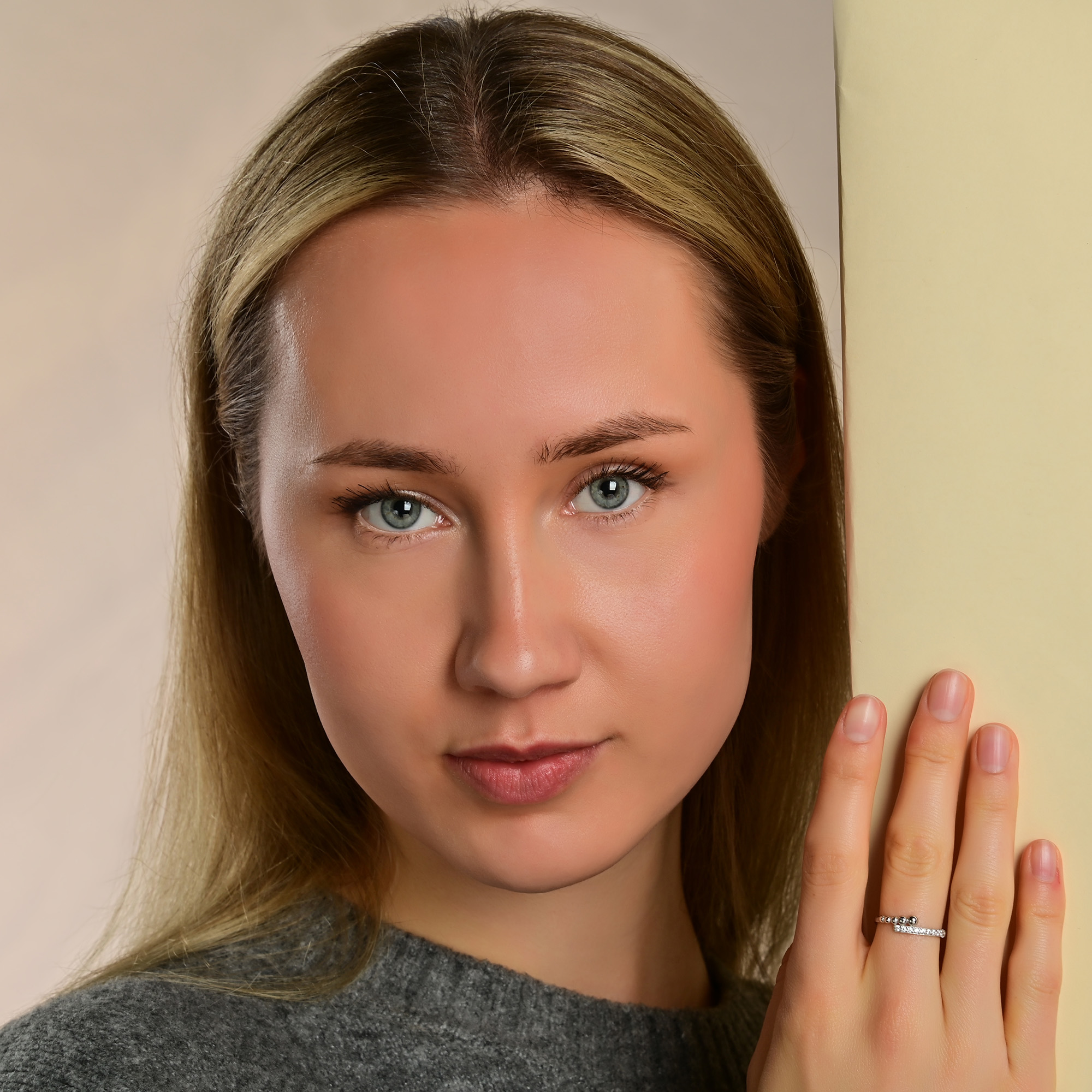 "Airin" 925/rh Echt Silber Ring "Airin" mit Zirkoniabesatz, Gr. 52