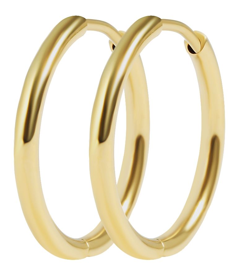 "Galdin", Edelstahl Creolen Ø 16 mm/ 2 mm goldfarben